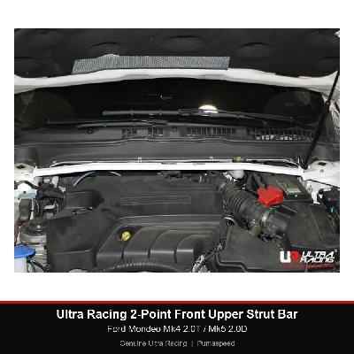Ultra Racing 2-Point Front Upper Strut Bar - Ford Mondeo Mk4 2.0T / Mk5 2.0D