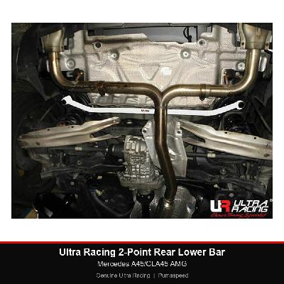 Ultra Racing 2-Point Rear Lower Bar - Mercedes A45/CLA45 AMG