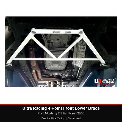 Ultra Racing 4-Point Front Lower Brace - Ford Mustang 2.3 EcoBoost S550