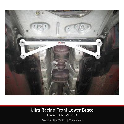 Ultra Racing Front Lower Brace - Renault Clio Mk3 RS