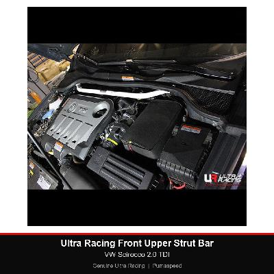 Ultra Racing Front Upper Strut Bar - VW Scirocco 2.0 TDI