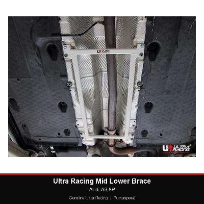 Ultra Racing Mid Lower Brace - Audi A3 8P