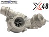 X48 Fiesta ST Mk8 hybrid turbocharger with Turbosmart actuator