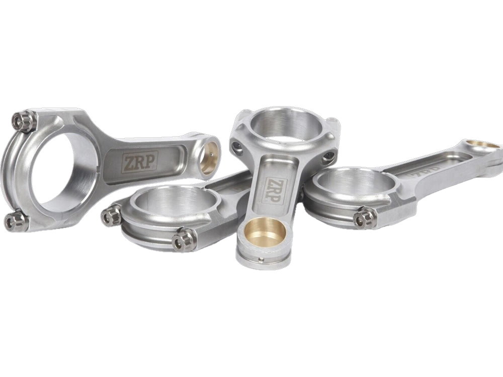 ZRP I-beam forged connecting rods with ARP bolts